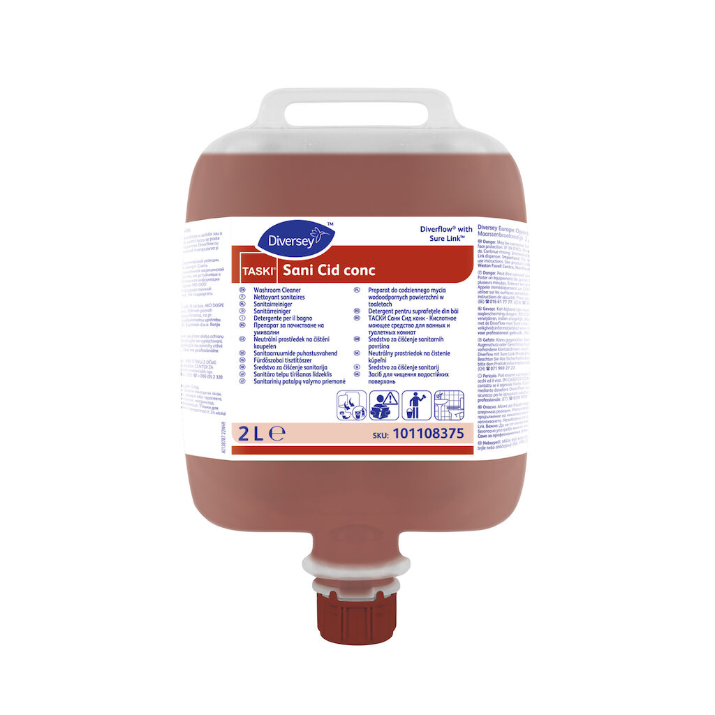 TASKI Sani Cid conc 3x2L - Sterk geconcentreerde sanitairreiniger
